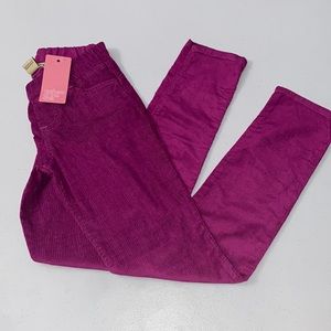 Anthem of The Ants Girl’s Fuchsia Pink Corduroy Pull On Pants Size 10 NWT